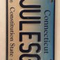 Connecticut vanity JULES G license plate Julian Julius Julia Julio Jule Julie CT