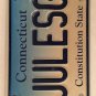 Connecticut vanity JULES G license plate Julian Julius Julia Julio Jule Julie CT