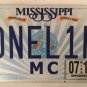 MOTORCYCLE vanity ONE LIFE license plate Free Danger Risk Biker Harley Fun Ride