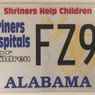 Freemason SHRINERS HELP CHILDREN license plate Freemasonry Secret Master Masonic