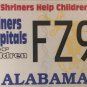 Freemason SHRINERS HELP CHILDREN license plate Freemasonry Secret Master Masonic