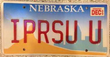 Vanity I PERSUE YOU license plate Love Lover Romance seduce sports Car