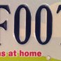 Vanity ONE FOOT license plate Song Fun Amputee Measure in Front Of  Other Grave