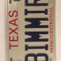 Vanity BMW BIMMER license plate German Auto Bayerische Motoren Werke car Beamer