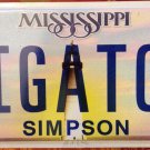 UNIVERSITY FLORIDA UF vanity BIG GATOR FAN 2009 license plate Albert Gainesville