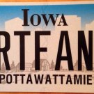 Iowa vanity DIRT FAN license plate Trail Running Track Racing Sports Car Biking