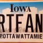 Iowa vanity DIRT FAN license plate Trail Running Track Racing Sports Car Biking