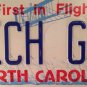 North Carolina vanity RICH GIRL license plate Money Dollar Wealthy Cash Fortune