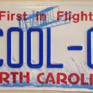 Carolina vanity COOL O License Plate relax fresh cold Fridge Air Conditioner Ice