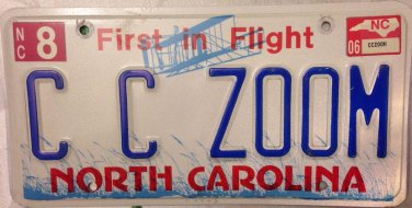 NC vanity C ZOOM license plate Speed Sport car Photography Photo Camera Picture