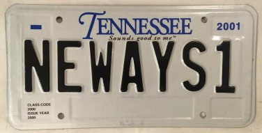 TN vanity NEW WAYS license plate Innovate invention Create Idea Change Transform