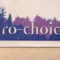 PRO CHOICE license plate Abortion rights Fetus Choose Life Family Pill Kid Abort