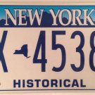 New York HISTORICAL Empire license plate HX Classic Muscle Car Antique Auto