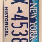 New York HISTORICAL Empire license plate HX Classic Muscle Car Antique Auto
