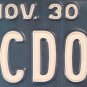 South Carolina vanity MC DOW MCDOW license plate McDowell Mac Do Down MacDowell