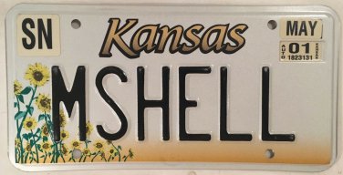 Vanity MISS SHELL CHEL MICHELLE license plate Beach Shelley Shelly Michele Micki