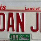 Vanity 1 DAN JM Jim license plate Daniel Danny Dannie Danielle James Jimmy Danna