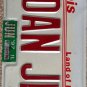 Vanity 1 DAN JM Jim license plate Daniel Danny Dannie Danielle James Jimmy Danna