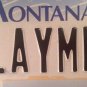 Montana vanity PLAYMOBIL license plate Toy Zirndorf Hans Beck Toys Figurine