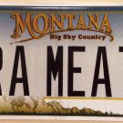 Vanity RAW MEAT license plate steak tartare sushi sashimi oyster carnivore Food