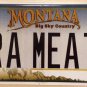 Vanity RAW MEAT license plate steak tartare sushi sashimi oyster carnivore Food