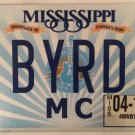 MOTORCYCLE vanity BYRD BIRD license plate Freedom Moon Lake Mount Stadium Animal