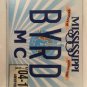 MOTORCYCLE vanity BYRD BIRD license plate Freedom Moon Lake Mount Stadium Animal