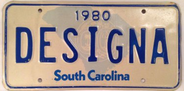 Vanity DESIGNER DESIGN America license plate Fashion Clothing Couture