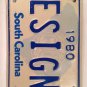 Vanity DESIGNER DESIGN America license plate Fashion Clothing Couture