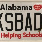 AL TEACHER SCHOOL vanity SUCKS BAD license plate Educator Professor Schoolmaster