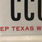 TX WILDLIFE HORNED LIZARD license plate Horn Frog TCU Reptile Wild Desert Animal