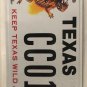 TX WILDLIFE HORNED LIZARD license plate Horn Frog TCU Reptile Wild Desert Animal