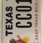 TX WILDLIFE HORNED LIZARD license plate Horn Frog TCU Reptile Wild Desert Animal