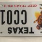 TX WILDLIFE HORNED LIZARD license plate Horn Frog TCU Reptile Wild Desert Animal