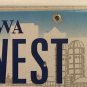 Vanity GO WEST license plate Rich Cowboy Ranch Horse Marx Disco Retire Park Dead