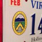 Virginia Hollins University License Plate Women's College Roanoke Levavi Oculos