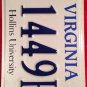 Virginia Hollins University License Plate Women's College Roanoke Levavi Oculos