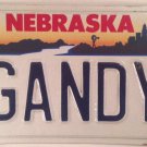 Vanity G ANDY GANDHI license plate Mahatma Indian Peace Non Violence Bapu Gandy