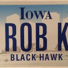 Vanity ROB K ROBERT license plate Robby Robbie Bob Bobby Robin Robyn Robson Robb