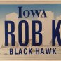 Vanity ROB K ROBERT license plate Robby Robbie Bob Bobby Robin Robyn Robson Robb