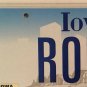 Vanity ROB K ROBERT license plate Robby Robbie Bob Bobby Robin Robyn Robson Robb
