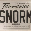 TN vanity MISS NORMA license plate Norman Normie Normina Norm Standard Normal