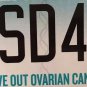 OVARIES CANCER PATIENT license plate Oncologist M.D. Doctor Fallopian tubes