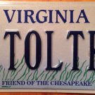 VA Chesapeake vanity TALL TREE license plate Forest Sequoia National Park Nature
