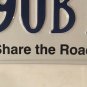 SHARE ROAD license plate BIke bicycle cyclist safety Biker jog sign Motorcycle