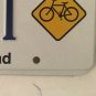 SHARE ROAD license plate BIke bicycle cyclist safety Biker jog sign Motorcycle