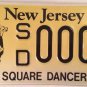 SQUARE ROUND BALLROOM DANCER license plate Dancing Waltz Foxtrot Tan