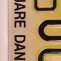 SQUARE ROUND BALLROOM DANCER license plate Dancing Waltz Foxtrot Tan