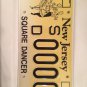 SQUARE ROUND BALLROOM DANCER license plate Dancing Waltz Foxtrot Tan