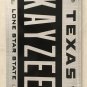 TX STAR vanity KAYZEE KAYSEE KAYCE license plate Kacie Kasey Kaycee Kacee Kaycie